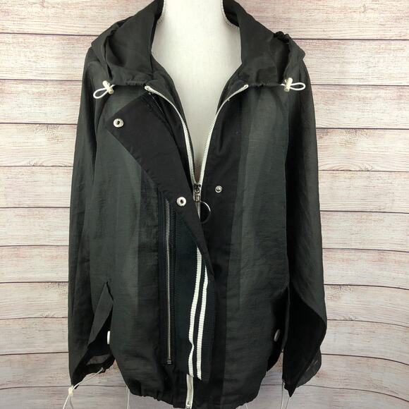 Fashion Nova Sheer Zip Up Thin Jacket - Picture 1 of 11